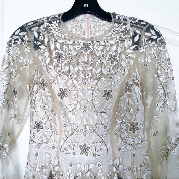 BHLDN Ivory Floral Lace Bridal Gown - Picture 5 of 13